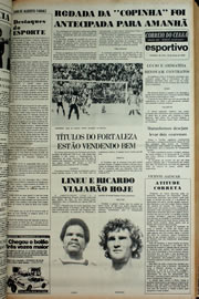 Página do jornal Correio do Ceará de março de 1978