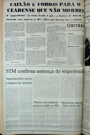 Página do jornal Correio do Ceará de março de 1978