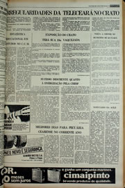 Página do jornal Correio do Ceará de março de 1978