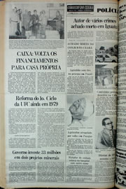 Página do jornal Correio do Ceará de março de 1978
