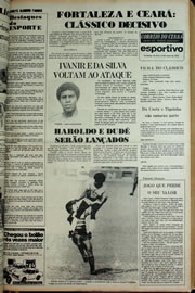 Página do jornal Correio do Ceará de março de 1978