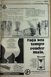 Página do jornal Correio do Ceará de março de 1978