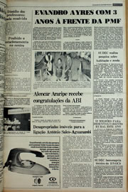 Página do jornal Correio do Ceará de março de 1978