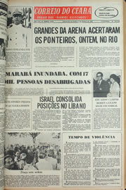 Página do jornal Correio do Ceará de março de 1978