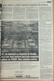 Página do jornal Correio do Ceará de março de 1978