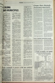 Página do jornal Correio do Ceará de março de 1978