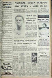 Página do jornal Correio do Ceará de março de 1978