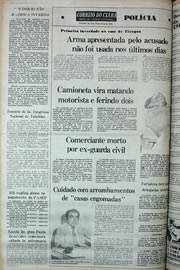 Página do jornal Correio do Ceará de março de 1978