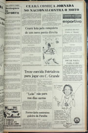 Página do jornal Correio do Ceará de março de 1978