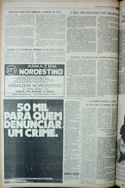 Página do jornal Correio do Ceará de março de 1978