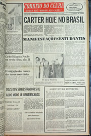 Página do jornal Correio do Ceará de março de 1978