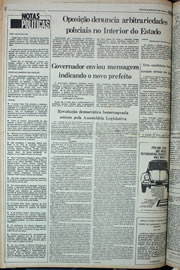 Página do jornal Correio do Ceará de março de 1978