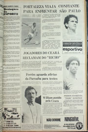 Página do jornal Correio do Ceará de março de 1978