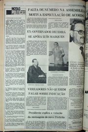 Página do jornal Correio do Ceará de março de 1978