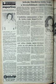 Página do jornal Correio do Ceará de abril de 1978