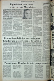 Página do jornal Correio do Ceará de abril de 1978