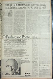 Página do jornal Correio do Ceará de abril de 1978