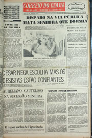 Página do jornal Correio do Ceará de abril de 1978