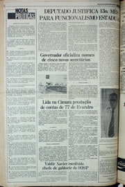Página do jornal Correio do Ceará de abril de 1978