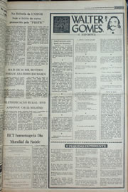 Página do jornal Correio do Ceará de abril de 1978