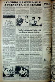Página do jornal Correio do Ceará de abril de 1978