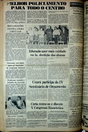 Página do jornal Correio do Ceará de abril de 1978