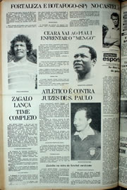 Página do jornal Correio do Ceará de abril de 1978