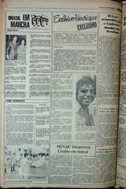 Página do jornal Correio do Ceará de abril de 1978