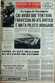 Página do jornal Correio do Ceará de abril de 1978