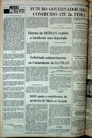 Página do jornal Correio do Ceará de abril de 1978