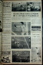 Página do jornal Correio do Ceará de abril de 1978