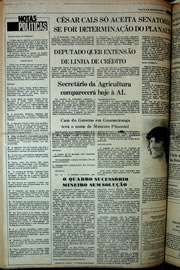 Página do jornal Correio do Ceará de abril de 1978
