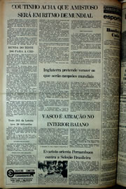 Página do jornal Correio do Ceará de abril de 1978