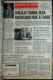 Página do jornal Correio do Ceará de abril de 1978