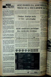 Página do jornal Correio do Ceará de abril de 1978