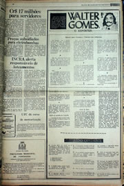 Página do jornal Correio do Ceará de abril de 1978