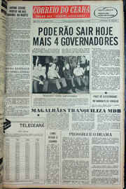 Página do jornal Correio do Ceará de abril de 1978