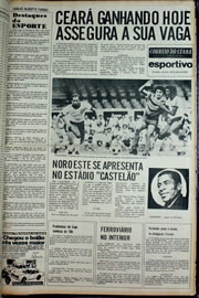 Página do jornal Correio do Ceará de abril de 1978