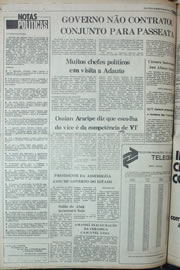 Página do jornal Correio do Ceará de abril de 1978