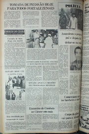 Página do jornal Correio do Ceará de abril de 1978