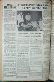 Página do jornal Correio do Ceará de abril de 1978