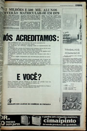 Página do jornal Correio do Ceará de abril de 1978