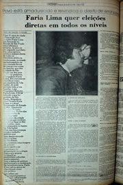 Página do jornal Correio do Ceará de abril de 1978