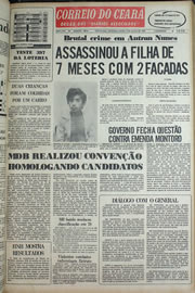 Página do jornal Correio do Ceará de julho de 1978