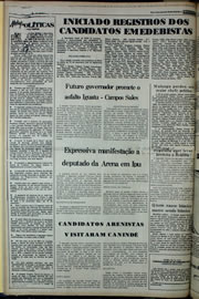 Página do jornal Correio do Ceará de julho de 1978