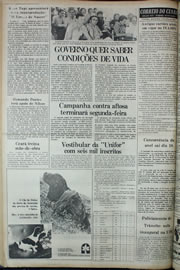 Página do jornal Correio do Ceará de julho de 1978
