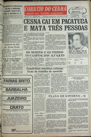 Página do jornal Correio do Ceará de julho de 1978