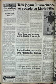 Página do jornal Correio do Ceará de julho de 1978