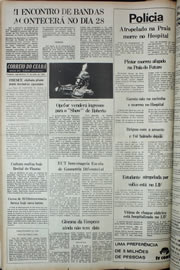 Página do jornal Correio do Ceará de julho de 1978
