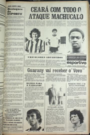 Página do jornal Correio do Ceará de julho de 1978